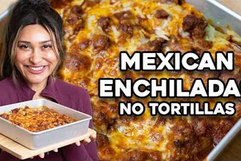 NO TORTILLA Mexican Enchiladas! | High Protein | Low Carb | Weight Loss