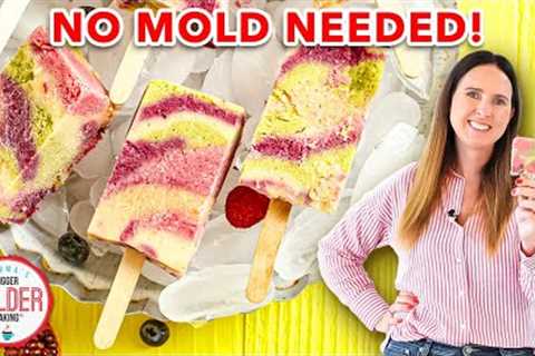 All Natural Tie Dye Popsicle Recipe (No Popsicle Mold Needed!)