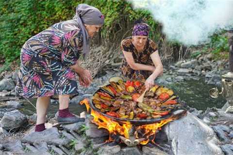 Delicious food made by village women in the mountains! and Honey harvest - Best 1-Hour Recipes