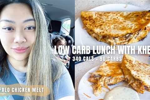 LOW CARB LUNCH WITH KHEM | Buffalo chicken melt + keto friendly