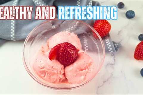 Keto Strawberry Frozen Creme Fraiche Recipe - Low Carb Ice Cream