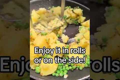 Aloo Matar - Vegan Potatoes & Peas Sabji #shorts