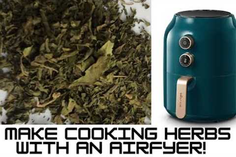 How to make homemade cooking herbs with an air-fryer | easy | DIY #shorts