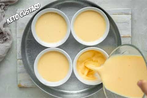 3 Ingredient Keto Custard | Very Easy and Delicious Dessert