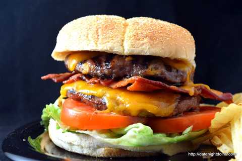 Grill Master Cheddar Cheese Bacon Burger