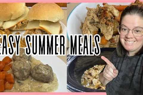 The ABSOLUTE EASIEST Crockpot DUMP DINNERS || Summer Slow Cooker Recipes