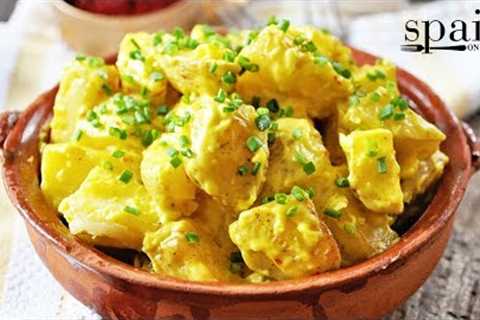 Roasted Spanish Potatoes with Saffron Garlic Mayonnaise