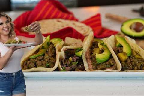 TACOS DE BISTEC with FRESH FLOUR TORTILLAS Super Easy, Delicious and AFFORDABLE | My Grandmas Recipe