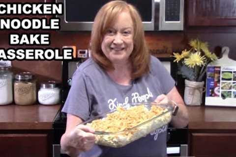 CHICKEN NOODLE BAKE, 6 Ingredients Using Your Favorite Potato Chip Dip