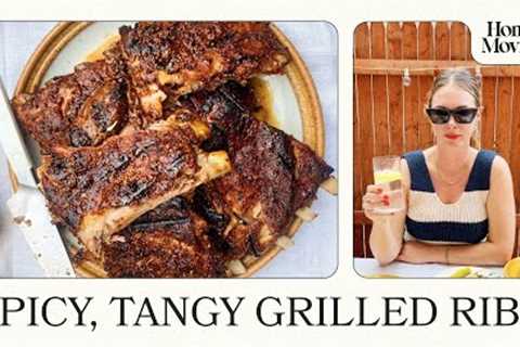 Spicy, Tangy Grilled Ribs (plus a Grilled Zucchini Salad) | Home Movies with Alison Roman