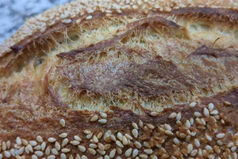 Traditional Sicililano sourdough 100% semolina bread.