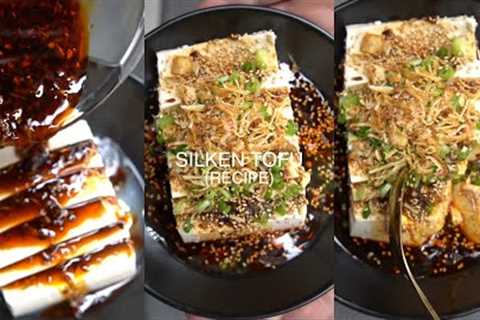 How to Make Silken Tofu - RECIPE (Savory, Tangy, Chilled Tofu) [Vegan Friendly] #vegan #recipe