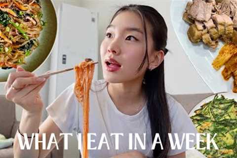 what i eat in a week │ (KOREAN meals my mom made me)