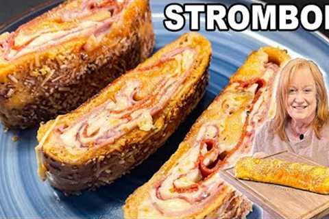 Easy STROMBOLI A Pizza Dough Rolled With Delicious Italian Toppings