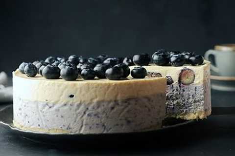 No Bake Blueberry Cheesecake (Vegan | Gluten-Free)