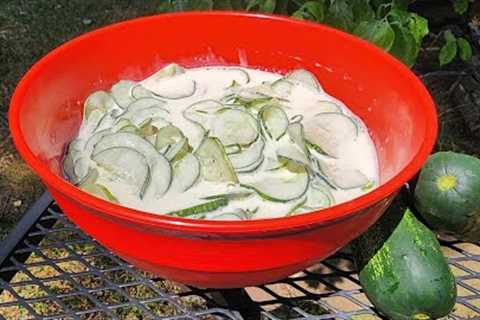 Cool Creamy Cucumber Salad Recipe – Easy & Delicious -Refreshing Summer Side – The Hillbilly..