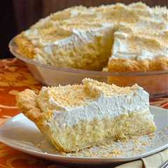 Coconut Cream Pie. The old fashioned way!