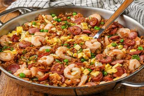 Sausage and Shrimp Fried Rice