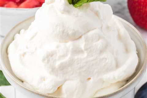 3 Ingredient Whipped Cream