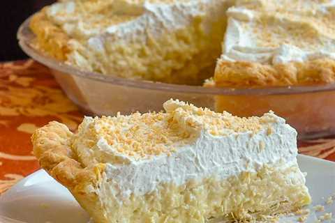 Coconut Cream Pie. The old fashioned way!