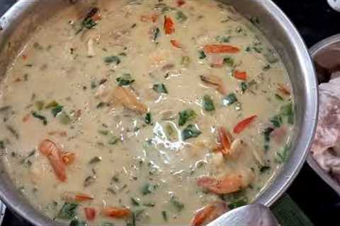 SOUL FOOD SUNDAY LUNCH, SEAFOOD CHOWDER, POVI MASIMA, FAALIFU TARO