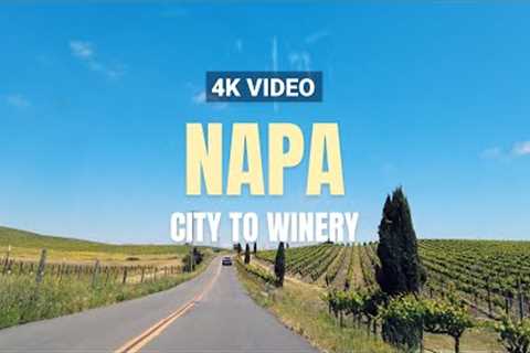 [4K] Wine Country Road Trip: Driving from San Francisco to Napa Valley #4k