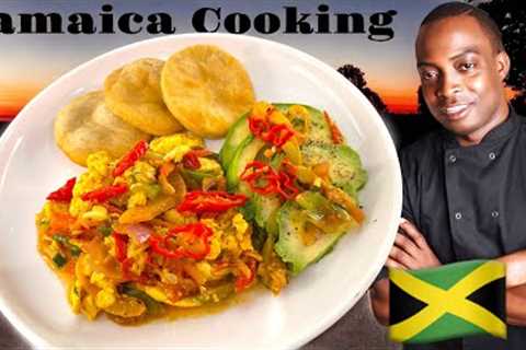 Jamaican Fried dumpling AND ackee 📍🇯🇲 ￼ happy independent day 2023