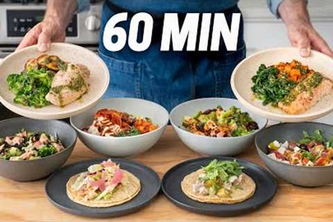 How I Cook 20 Healthy Meals in 1 HOUR