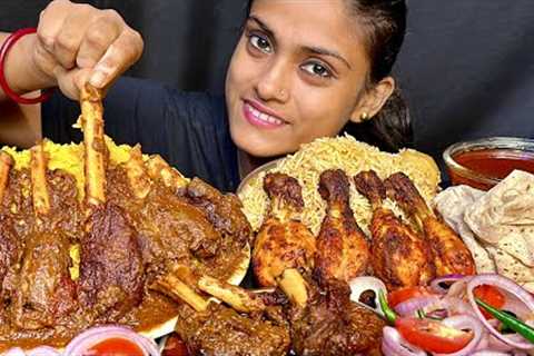 Spicy Mutton Korma Basanti Pulao Chicken Dum Biryani Mutton Curry Rumali Roti Extra Gravy Eating