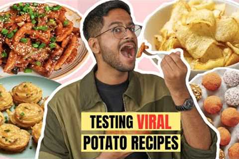 TESTING *VIRAL* POTATO RECIPES😱POTATO TRUFFLE, POTATO STACK, POTATO NOODLES…WHAT DID I LIKE ??