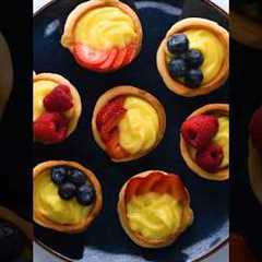 Easy to make mini fruit tarts #shorts