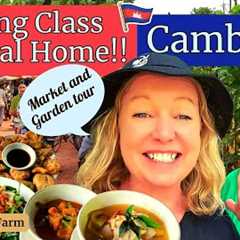 Local Home Cooking Class!!! Siem Reap!!! 🍲😋🇰🇭