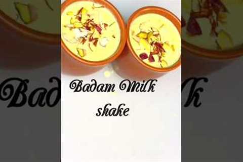 Badam shake recipe | Almond Milk shake recipe #badamshake #milkshake #youtubeshorts #viral #shorts