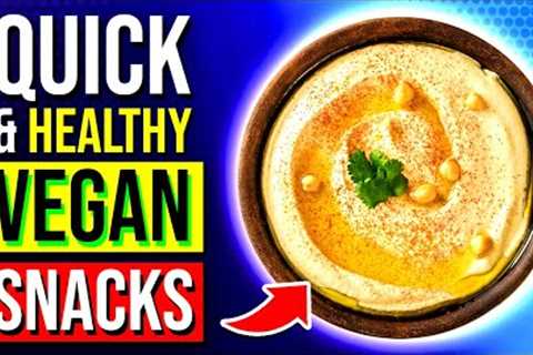 Boost Your Health With These 8 QUICK Vegan SNACK Recipes