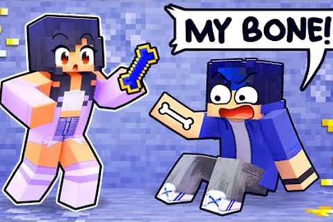 STEALING My Friend''s BONES in Minecraft!