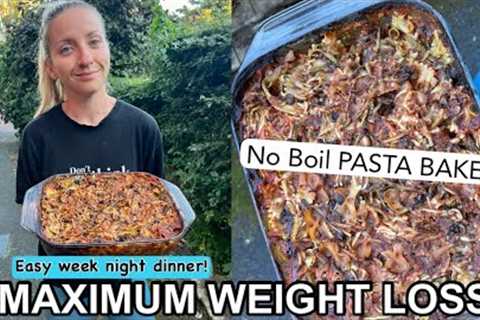 No Boil PASTA BAKE 🍝 Oil Free, Vegan Weight Loss