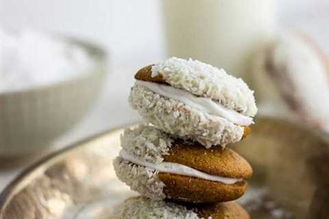 Pumpkin Cookies with Coconut Cream and White Chocolate {Whole Wheat, Butter Free + Super Simple}