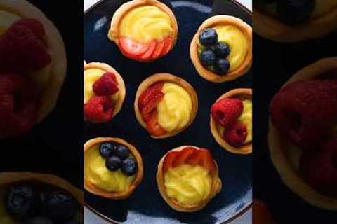 Easy to make mini fruit tarts #shorts