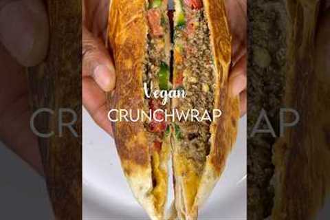 Get into this #VEGAN #Crunchwrap Supreme using pecan meat. 🌱 #recipe #vegan #plantbased #food