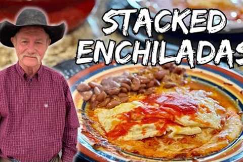 Authentic New Mexico Stacked Enchiladas Right From the Hatch Valley!