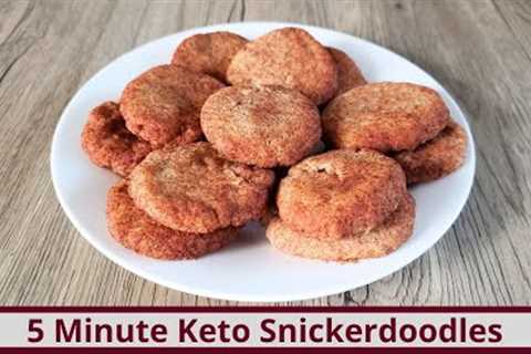 Delicious 5 Minute Keto Snickerdoodles (Nut Free and Gluten Free)