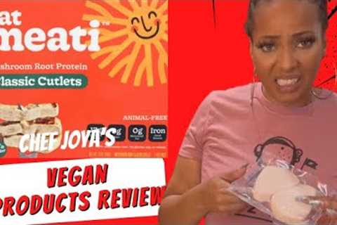 Chef Joya’s Mushroom Chikn food review cooking Fried Vegan Chicken and Honey Garlic recipe|Eat Meati