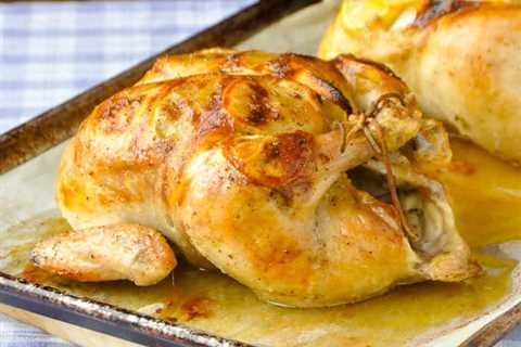 Lemon Garlic Roast Chicken with Sage