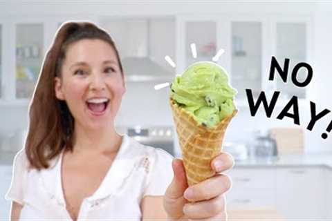 VEGAN, NO Banana, NO Coconut, Oil-Free and Nut-Free ICE CREAM! Vegan Mint Chocolate Chip Ice Cream!