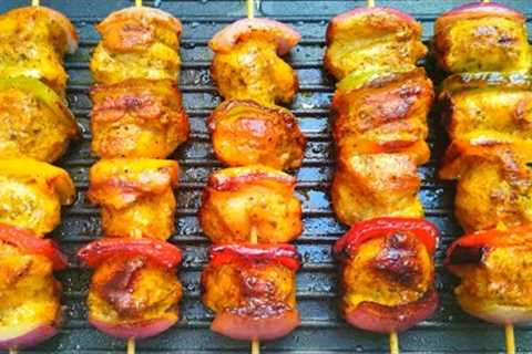 Chicken Shashlik Recipe || Chicken Shashlik Stick || Chicken Skewers Recipe || Chicken Skewers Grill