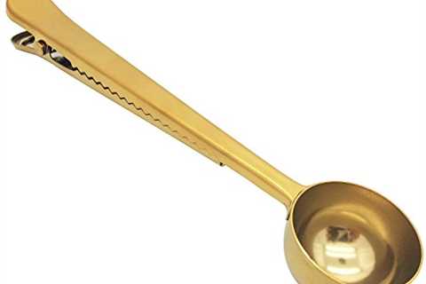 Voice on Growth Golden Multi Function Coffee Scoop: The Ultimate Kitchen Tool You Need!