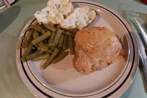 Garden Herb Vinaigrette Baked Chicken and Pork. A Moist and Tender Dish In A Jiffy.