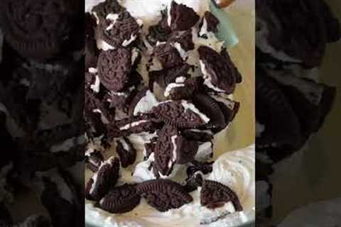 *BEST EVER* NO BAKE OREO CHEESECAKE RECIPE | HOW TO MAKE OREO CHEESECAKE AT HOME #shorts