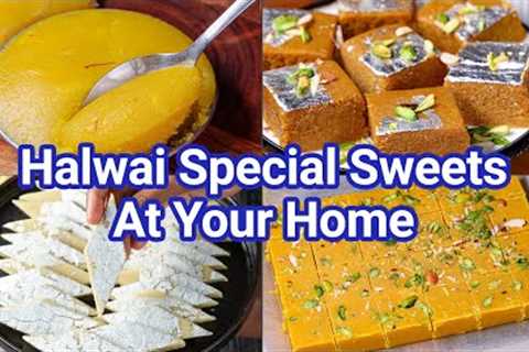 Make Halwai Style Special Sweets at Home - Less than 30 Minutes | Quick & Easy Desserts Recipes