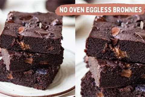 NO MAIDA, NO EGGS, NO OVEN CHOCOLATE BROWNIE RECIPE | HOW TO MAKE BROWNIE IN A COOKER AT HOME